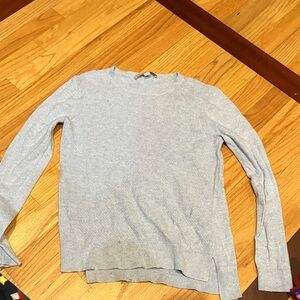 LOFT Heather Gray Knit Sweater lr
